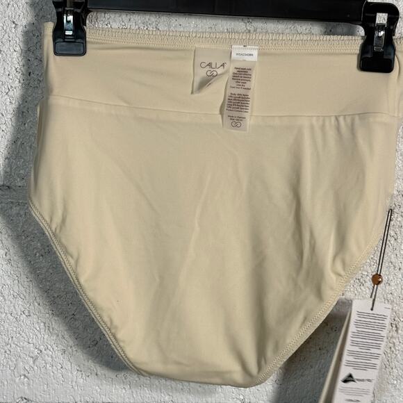 CALIA Women's Wide Banded High Rise Swim Bottoms sand XS - Picture 4 of 5